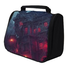 Haunted House Halloween Cemetery Moonlight Full Print Travel Pouch (small) by Pakemis