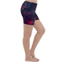 Haunted House Halloween Cemetery Moonlight Lightweight Velour Yoga Shorts View3