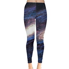 Space Cosmos Galaxy Stars Black Hole Universe Leggings  by Pakemis