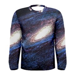 Space Cosmos Galaxy Stars Black Hole Universe Men s Long Sleeve Tee by Pakemis