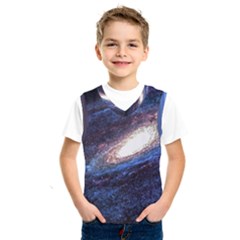 Space Cosmos Galaxy Stars Black Hole Universe Kids  Basketball Tank Top by Pakemis