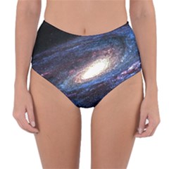 Space Cosmos Galaxy Stars Black Hole Universe Reversible High-waist Bikini Bottoms by Pakemis