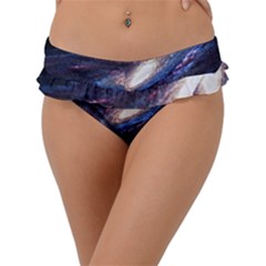 Space Cosmos Galaxy Stars Black Hole Universe Frill Bikini Bottom by Pakemis