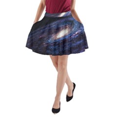 Space Cosmos Galaxy Stars Black Hole Universe A-line Pocket Skirt by Pakemis