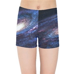 Space Cosmos Galaxy Stars Black Hole Universe Kids  Sports Shorts