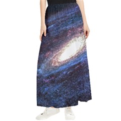 Space Cosmos Galaxy Stars Black Hole Universe Maxi Chiffon Skirt by Pakemis