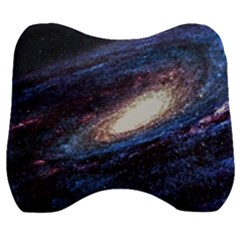 Space Cosmos Galaxy Stars Black Hole Universe Velour Head Support Cushion by Pakemis