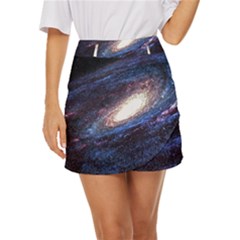 Space Cosmos Galaxy Stars Black Hole Universe Mini Front Wrap Skirt by Pakemis