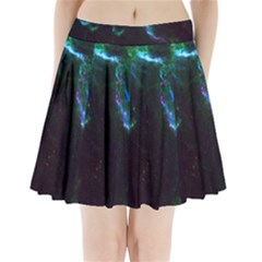 Space Cosmos Galaxy Stars Black Hole Universe Art Pleated Mini Skirt by Pakemis