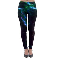 Space Cosmos Galaxy Stars Black Hole Universe Art Lightweight Velour Leggings by Pakemis