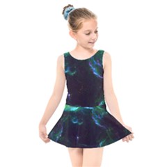 Space Cosmos Galaxy Stars Black Hole Universe Art Kids  Skater Dress Swimsuit by Pakemis