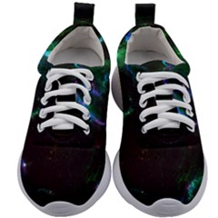 Space Cosmos Galaxy Stars Black Hole Universe Art Kids Athletic Shoes by Pakemis