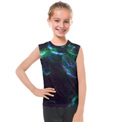 Space Cosmos Galaxy Stars Black Hole Universe Art Kids  Mesh Tank Top by Pakemis