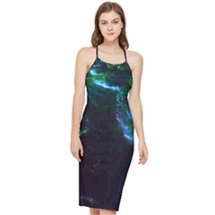 Space Cosmos Galaxy Stars Black Hole Universe Art Bodycon Cross Back Summer Dress by Pakemis