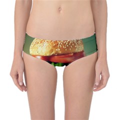 Hamburger Cheeseburger Burger 3d Render Snack Classic Bikini Bottoms by Pakemis