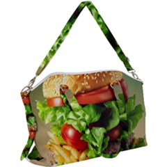 Hamburger Cheeseburger Burger 3d Render Snack Canvas Crossbody Bag by Pakemis