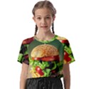 Hamburger Cheeseburger Burger 3d Render Snack Kids  Basic Tee View1