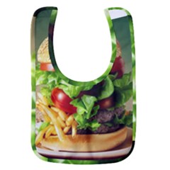 Hamburger Cheeseburger Burger 3d Render Snack Baby Bib by Pakemis