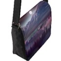 Mountains Nature Forest Moon Landscape Moonlight Flap Closure Messenger Bag (L) View2