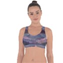 Mountains Nature Forest Moon Landscape Moonlight Cross String Back Sports Bra View1