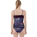 Mountains Nature Forest Moon Landscape Moonlight Cut Out Top Tankini Set View2