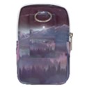 Mountains Nature Forest Moon Landscape Moonlight Belt Pouch Bag (Small) View2