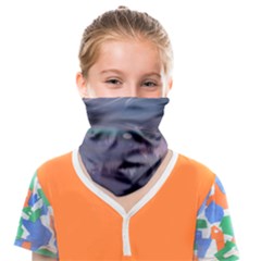 Mountains Nature Forest Moon Landscape Moonlight Face Covering Bandana (kids) by Pakemis