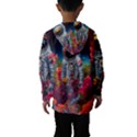 Astronaut Universe Planting Flowers Cosmos Galaxy Kids  Hooded Windbreaker View2