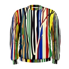 Abstract Trees Colorful Artwork Woods Men s Sweatshirt by Pakemis