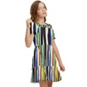 Abstract Trees Colorful Artwork Woods Kids  Puff Sleeved Dress View2