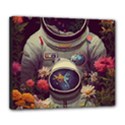 Astronaut Universe Planting Flowers Cosmos Art Deluxe Canvas 24  x 20  (Stretched) View1