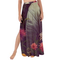 Astronaut Universe Planting Flowers Cosmos Art Maxi Chiffon Tie-up Sarong by Pakemis