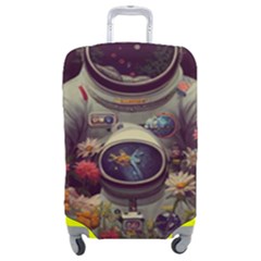 Astronaut Universe Planting Flowers Cosmos Art Luggage Cover (medium) by Pakemis