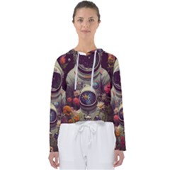 Astronaut Universe Planting Flowers Cosmos Art Women s Slouchy Sweat by Pakemis