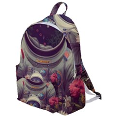 Astronaut Universe Planting Flowers Cosmos Art The Plain Backpack by Pakemis