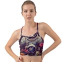 Astronaut Universe Planting Flowers Cosmos Art Mini Tank Bikini Top View1