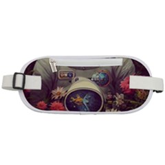 Astronaut Universe Planting Flowers Cosmos Art Rounded Waist Pouch by Pakemis