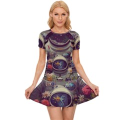 Astronaut Universe Planting Flowers Cosmos Art Women s Sports Wear Set by Pakemis