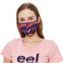 Cabin Mountains Snow Sun Winter Dusk Crease Cloth Face Mask (Adult) View1