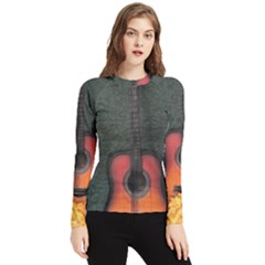 Guitar Ropes Music Instrument Sound Melody Women s Long Sleeve Rash Guard by Pakemis