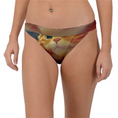 Cute Cat Cat Feline 3d Band Bikini Bottom by Pakemis