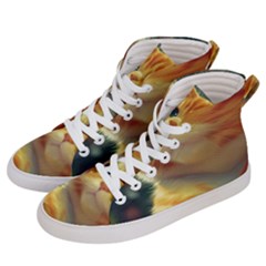 Cute Cat Cat Feline 3d Women s Hi-top Skate Sneakers by Pakemis