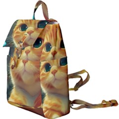 Cute Cat Cat Feline 3d Buckle Everyday Backpack by Pakemis