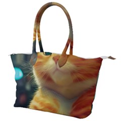 Cute Cat Cat Feline 3d Canvas Shoulder Bag by Pakemis