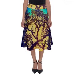 Flask Bottle Tree In A Bottle Perfume Design Perfect Length Midi Skirt by Pakemis