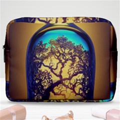 Flask Bottle Tree In A Bottle Perfume Design Make Up Pouch (large) by Pakemis