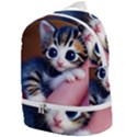 Cute Kitten Kitten Animal Wildlife 3d Zip Bottom Backpack View1