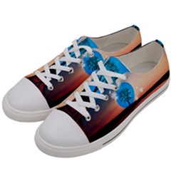 Surreal Fantasy Abstract Art Creativity Horizon Women s Low Top Canvas Sneakers by Pakemis