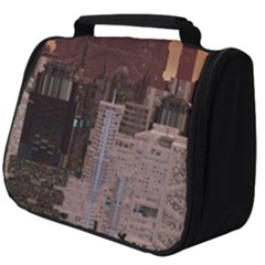 Skyline Skyscrapers Futuristic Sci-fi Panorama Full Print Travel Pouch (big) by Pakemis