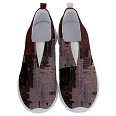 Skyline Skyscrapers Futuristic Sci-fi Panorama No Lace Lightweight Shoes by Pakemis